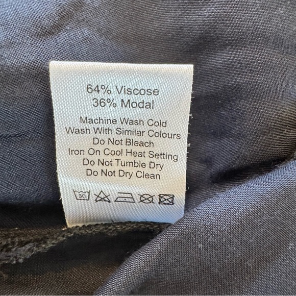 ABLE Drapey Wide Leg Black Pullon Pants Womens XS (Fits a Small) Relaxed Viscose - Picture 10 of 14